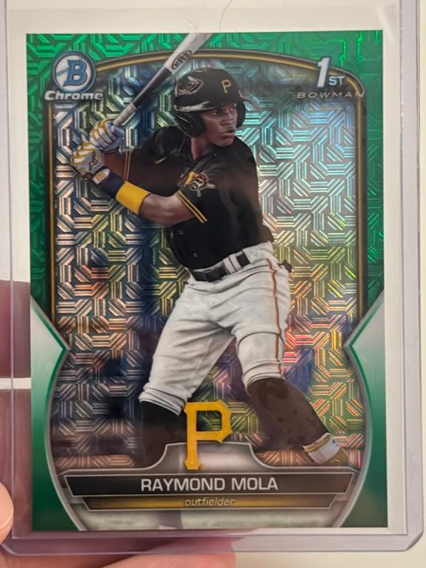 2023 Bowman Chrome Mega Raymond Mola BOWMAN CHROME MEGA CARDS Green /99 #BCP-198