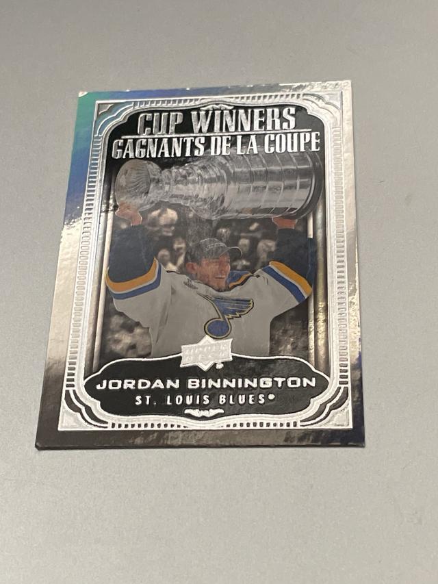 2020-21 Upper Deck Tim Hortons Jordan Binnington Cup Winners Set #CW-11