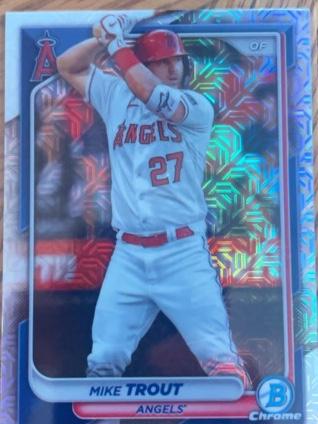 2024 Bowman Mega Box Mike Trout BASE CHROME CARDS #19