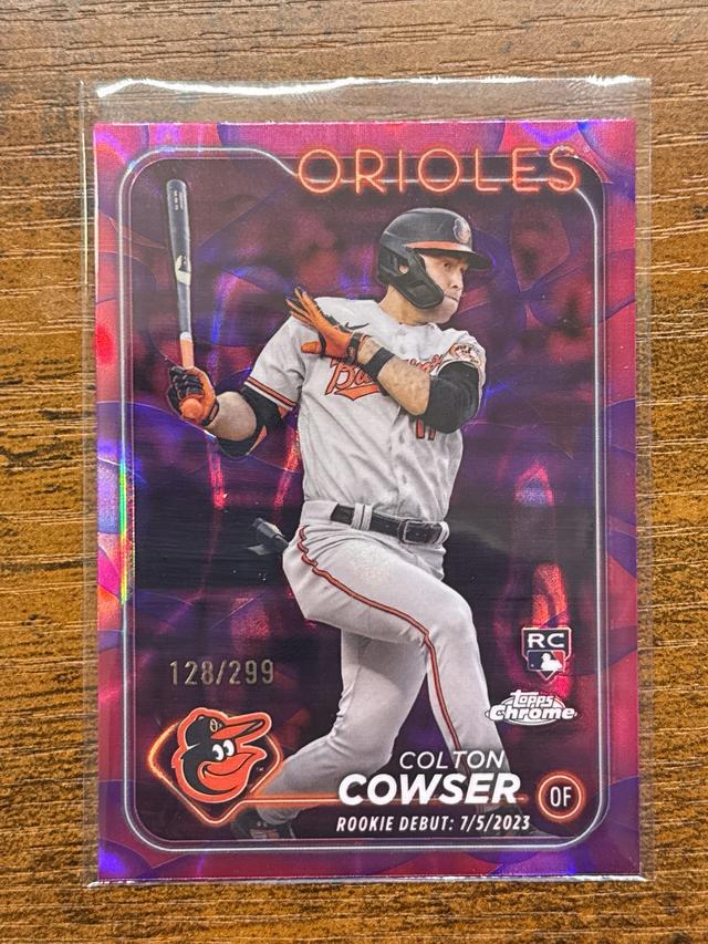 2024 Topps Chrome Update Colton Cowser Magenta/Purple Lava Lamp Refractors /299