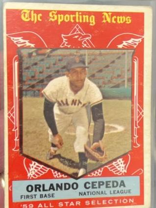 1959 Topps Orlando Cepeda '59 All Star Selection #553