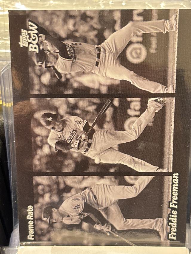 2023 Topps Black and White Freddie Freeman Frame Rate #FR1