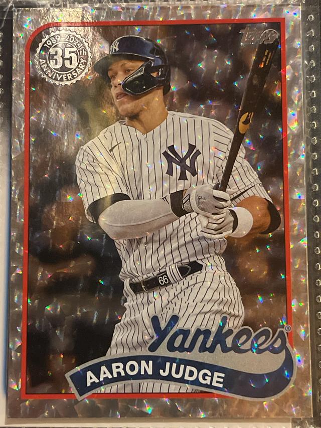 2024 Topps Series 1 Aaron Judge 1989 TOPPS BASEBALL FOIL MEGA BOX CARDS #89B-31