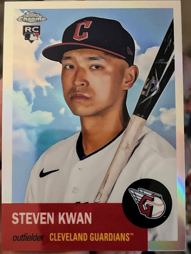 2022 Topps Chrome Platinum Steven Kwan ﻿Base Set #65