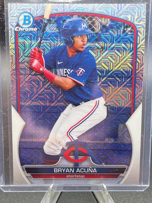 2023 Bowman Chrome Mega Bryan Acuña Base Chrome Prospects #BCP-37