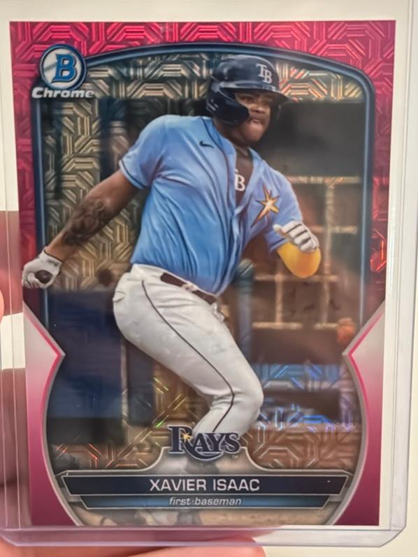 2023 Bowman Chrome Mega Xavier Isaac BOWMAN CHROME MEGA CARDS Pink /199 #BCP-157