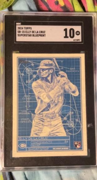 2024 Topps Series 1 Elly De La Cruz PSA 9.0 SUPERSTAR BLUEPRINT #SB-15