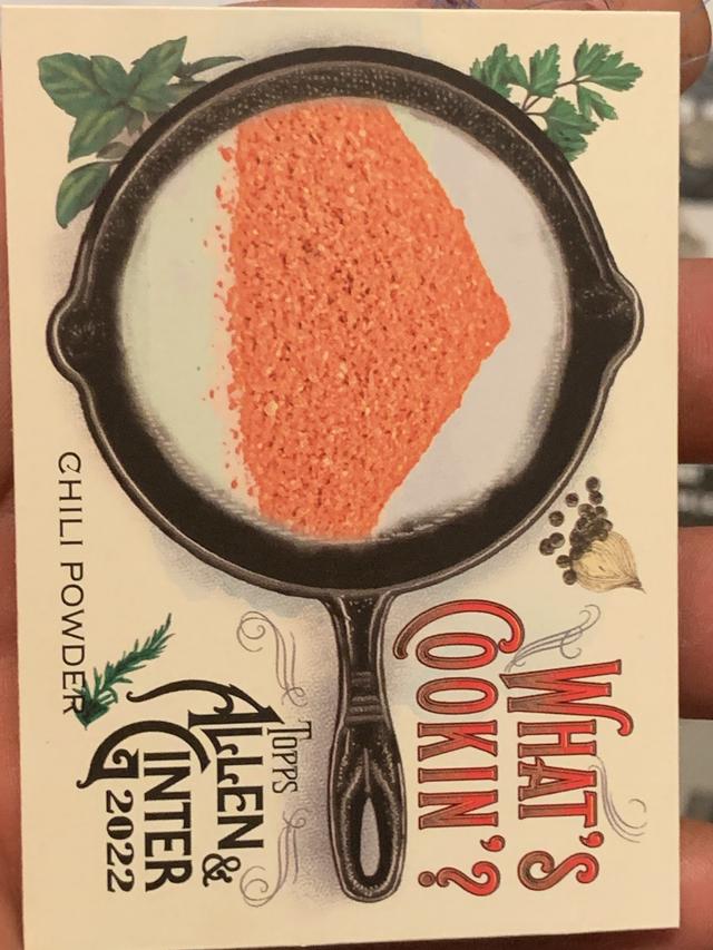 2022 Topps Allen & Ginter Chili Powder What’s Cookin’? Set #WC-6