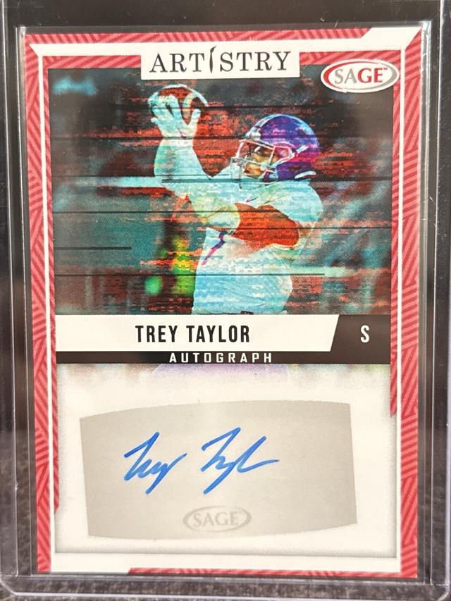 2024 Sage Artistry Trey Taylor ﻿Artisty Signatures #ART-TT2 Raiders