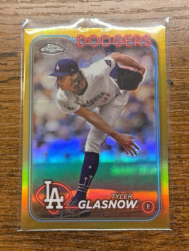 2024 Topps Chrome Update Tyler Glasnow ﻿Base Set Gold Refractors /50 #USC39