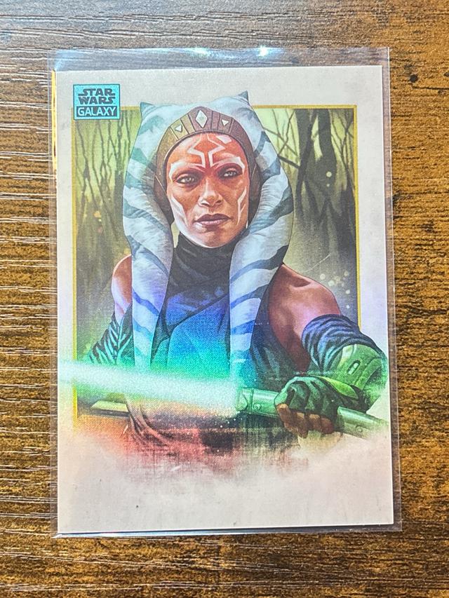 2024 Topps Star Wars Chrome Galaxy Ahsoka Tano Aqua Refractor /199 #74