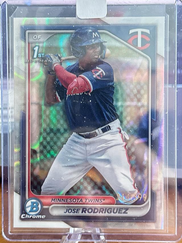 2024 Bowman Jose Rodriguez CHROME PROSPECTS I Lava Refractors /399 #BCP-71