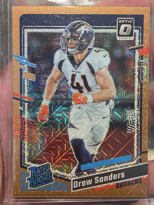 2023 Donruss Optic Drew Sanders Rated Rookies Bronze Mojo /35 #230