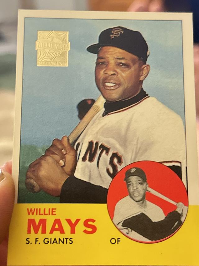 1963 Topps Willie Mays Commemorative Reprint #300