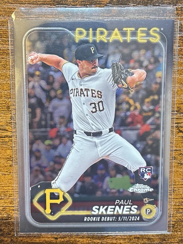 2024 Topps Chrome Update Paul Skenes Silver Rookie Debut RC #USC27 Pirates