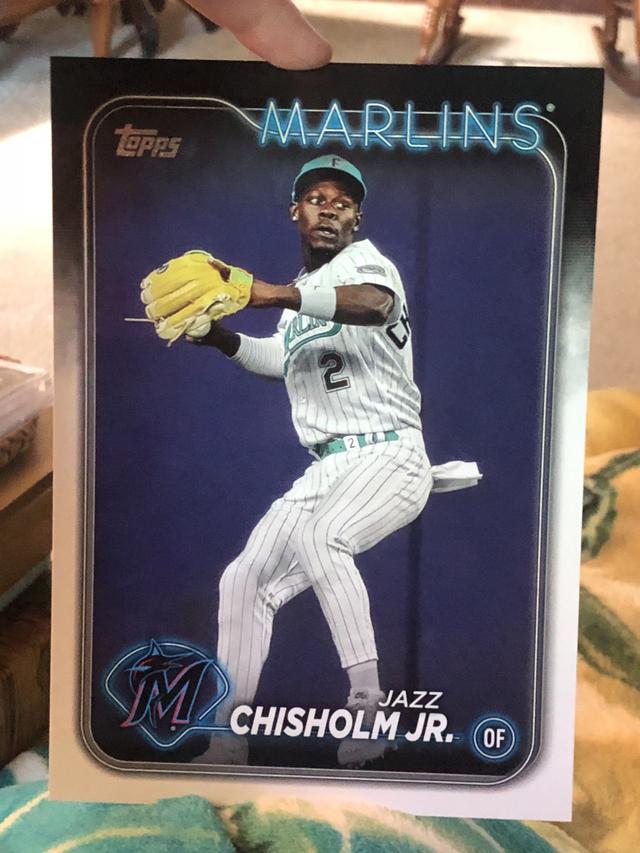 2024 Topps Series 1 Jazz Chisholm Jr. OVERSIZED 2024 TOPPS BASEBALL #OTB-20