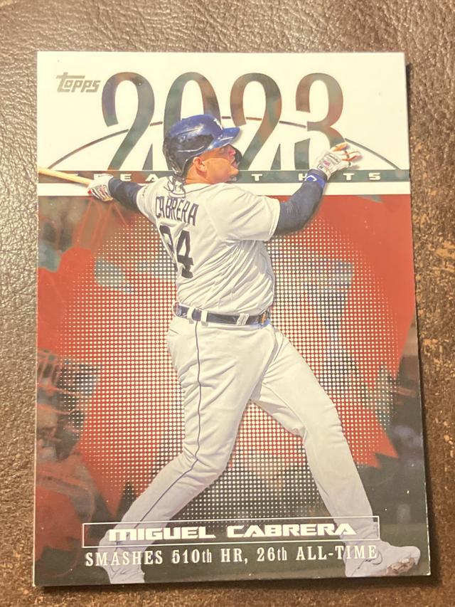 2024 Topps Series 1 Miguel Cabrera 2023 GREATEST HITS #23GH-24