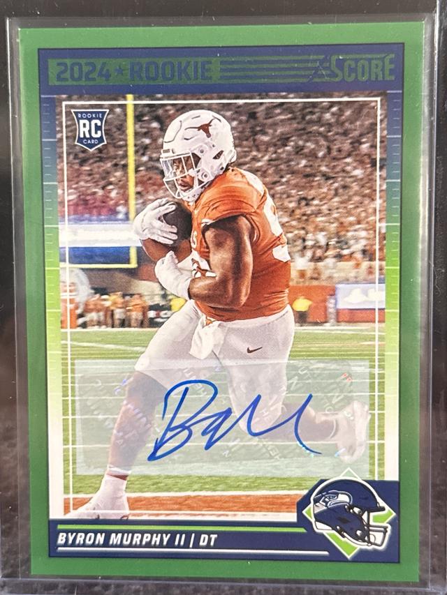 2024 Score Football Byron Murphy II Rookies Signatures #317 Seahawks