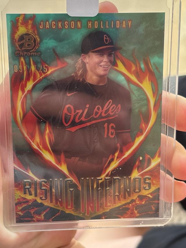 2024 Bowman Jackson Holliday RISING INFERNOS /125 #RI-9