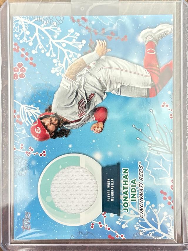 2023 Topps Holiday Jonathan India RELIC CARDS #RC-JI