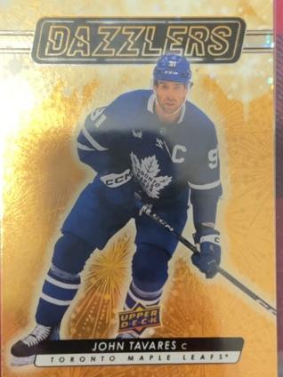 2023-24 Upper Deck Series 1 John Tavares Dazzlers Blue Set #DZ-33