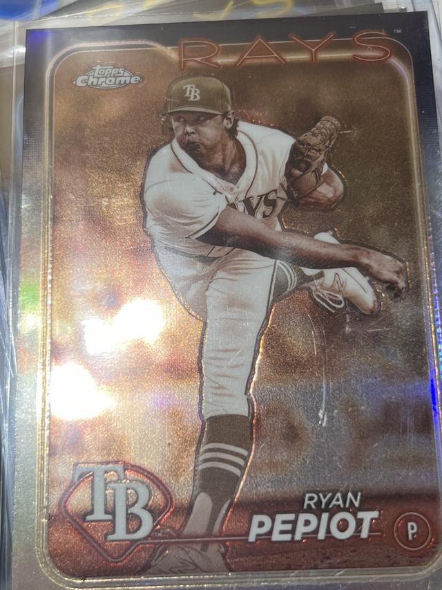 2024 Topps Chrome Ryan Pepiot ﻿Base Set Sepia Refractors #128