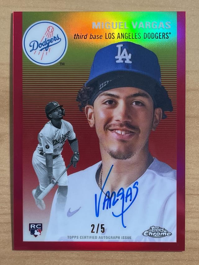 2023 Topps Chrome Platinum '54 Miguel Vargas AUTOGRAPH CARDS /5 #CPA-MVA