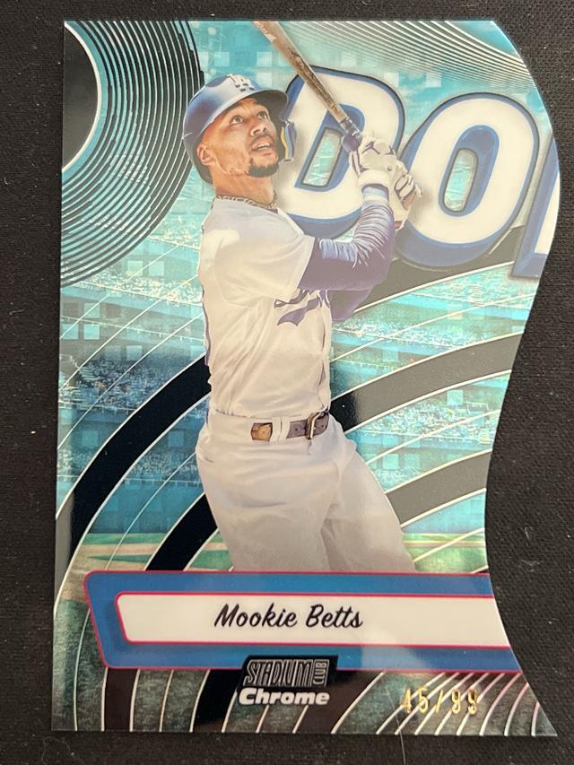 2024 Topps Stadium Club Mookie Betts Triumvirates Black /99 #TRI-1