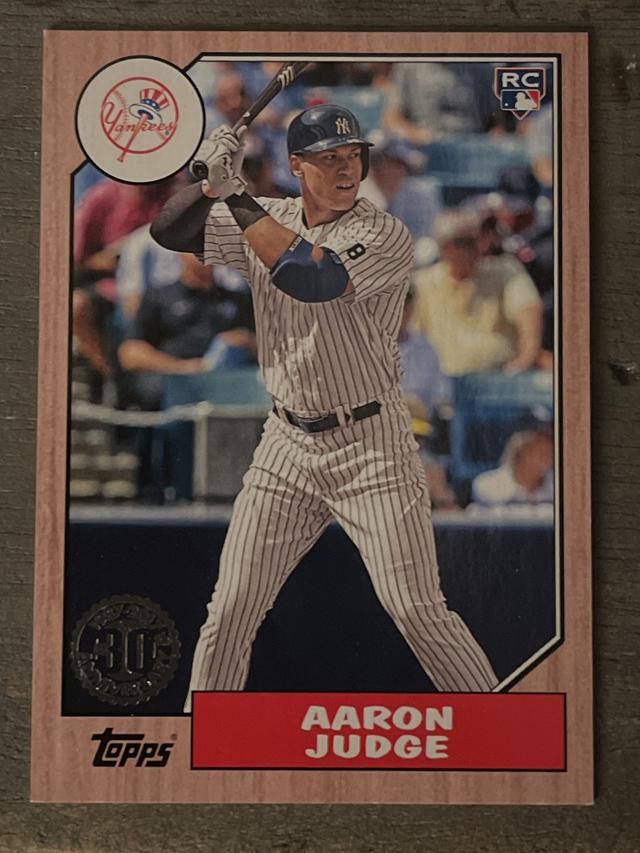 2017 Topps Series 1 Aaron Judge 1987 Baseball Set Red /25 #87-58