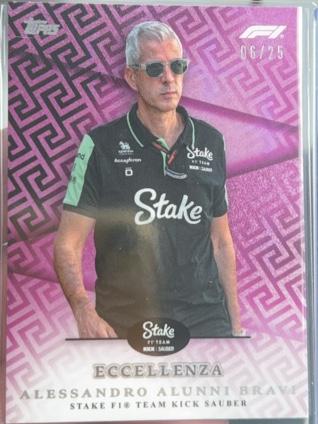 2024 Topps Eccellenza Formula 1 Racing Alessandro Alunni Bravi Purple /25