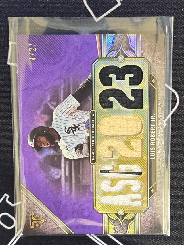 2024 Topps Triple Threads Luis Robert Jr. Patch Bat Relic Purple /27 #TTR-LR1