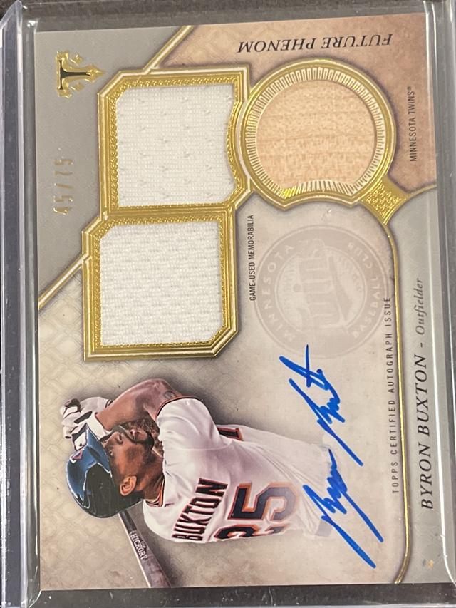 2017 Topps Triple Threads Byron Buxton Silver /75 #RPA-BB