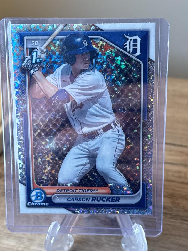 2024 Bowman Carson Rucker 1st CHROME PROSPECTS I Mini-Diamond Refractors #BCP-65