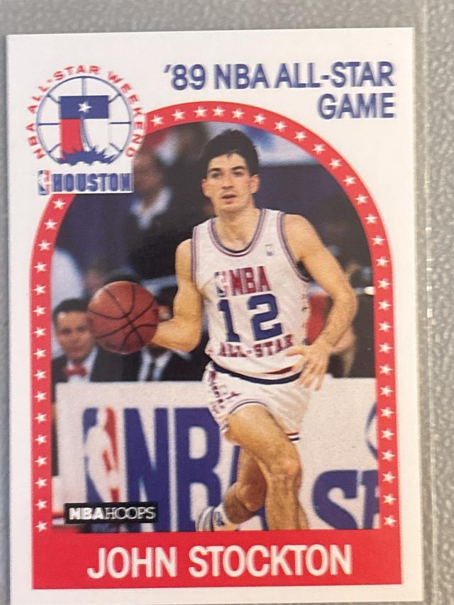 1989-90 NBA Hoops John Stockton All-Star Panels Set #297