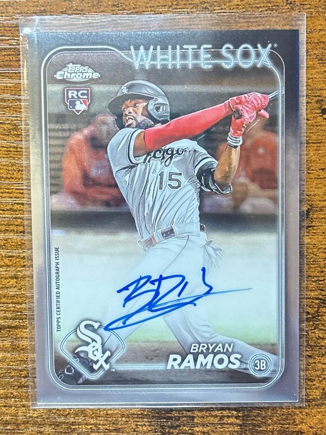 2024 Topps Chrome Update Bryan Ramos Auto #RA-BRR Rookie RC White Sox