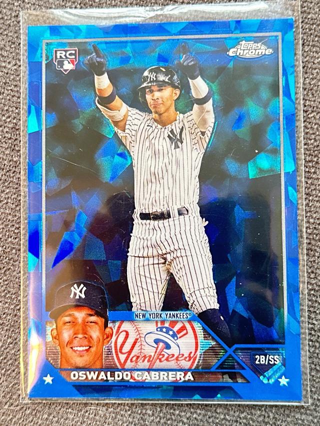 2023 Topps Chrome Sapphire Oswaldo Cabrera SERIES 2 Base #487