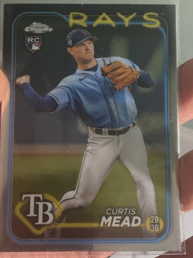 2024 Topps Chrome Curtis Mead ﻿Base Set Refractors #209