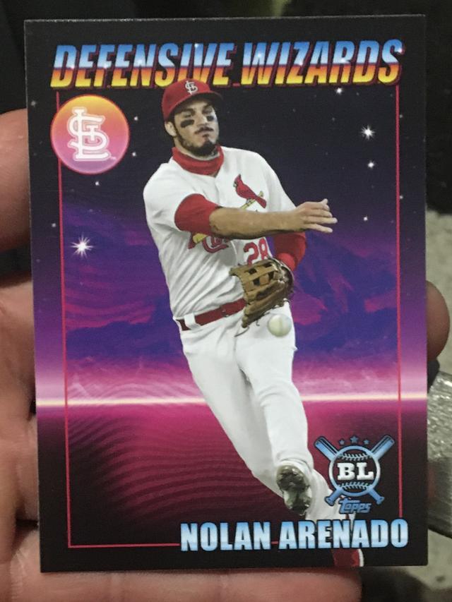 2021 Topps Big League Nolan Arenado Defensive Wizards Checklist #DW-4