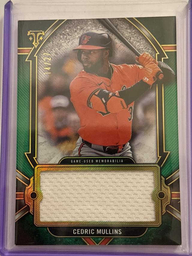 Cedric Mullins 2024 Topps Triple Threads Jumbo Relics /27 #SJR-CM Orioles