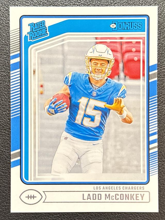 2024 Donruss Football Ladd McConkey Rated Rookies #328