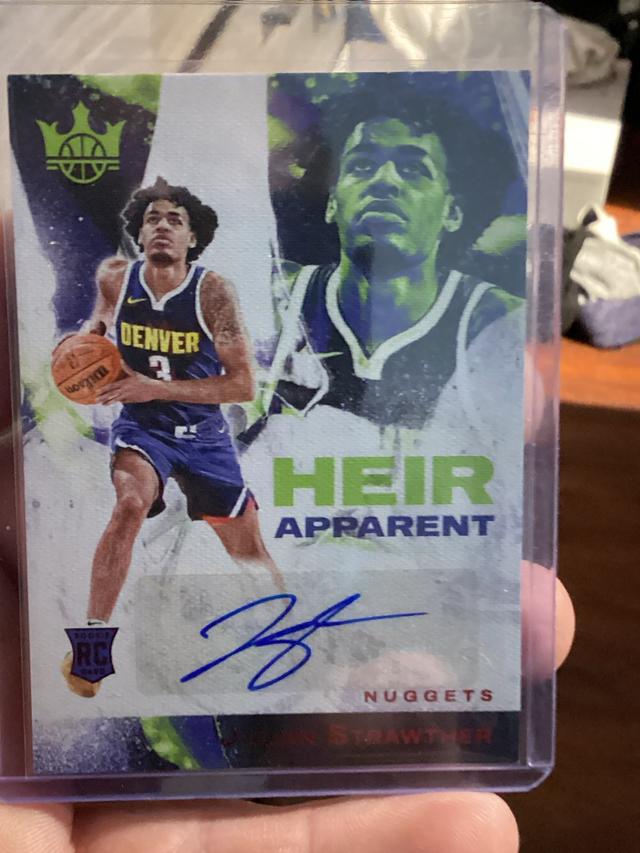 2023-24 Panini Court Kings Julian Strawther Heir Apparent #HA-STR