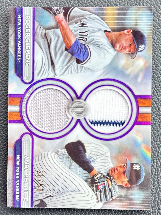 2024 Topps Tribute Roger Clemens, Andy Pettitte Purple /50 #DR2-CP