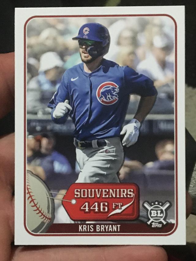 2021 Topps Big League Kris Bryant Souvenirs Checklist #SO-8