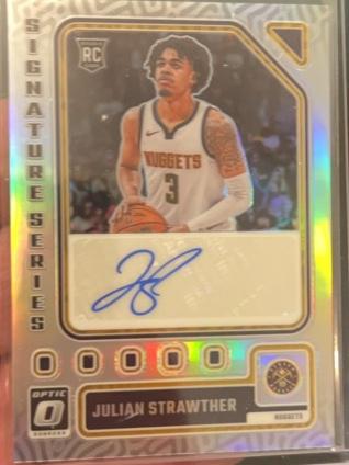 2023-24 Donruss Optic Julian Strawther Signature Series #SS-STW