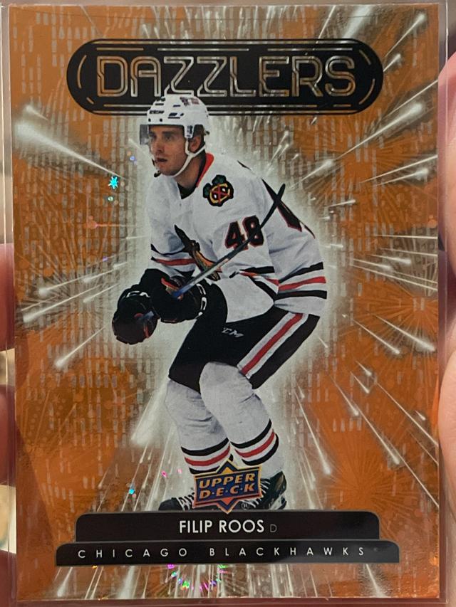 2022-23 Upper Deck Hockey Series 2 Filip Roos Dazzlers Checklist #DZ-70