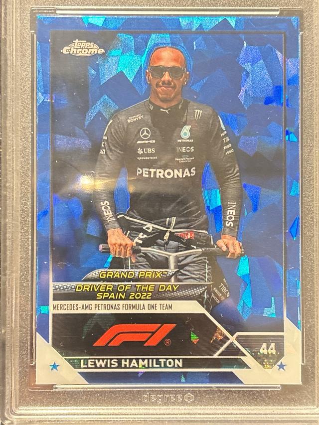 2023 Topps Chrome Sapphire F1 Lewis Hamilton Grand Prix Driver of the Day #171