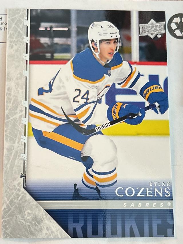 2021-22 Upper Deck Hockey Series 1 Dylan Cozens Base Set #20