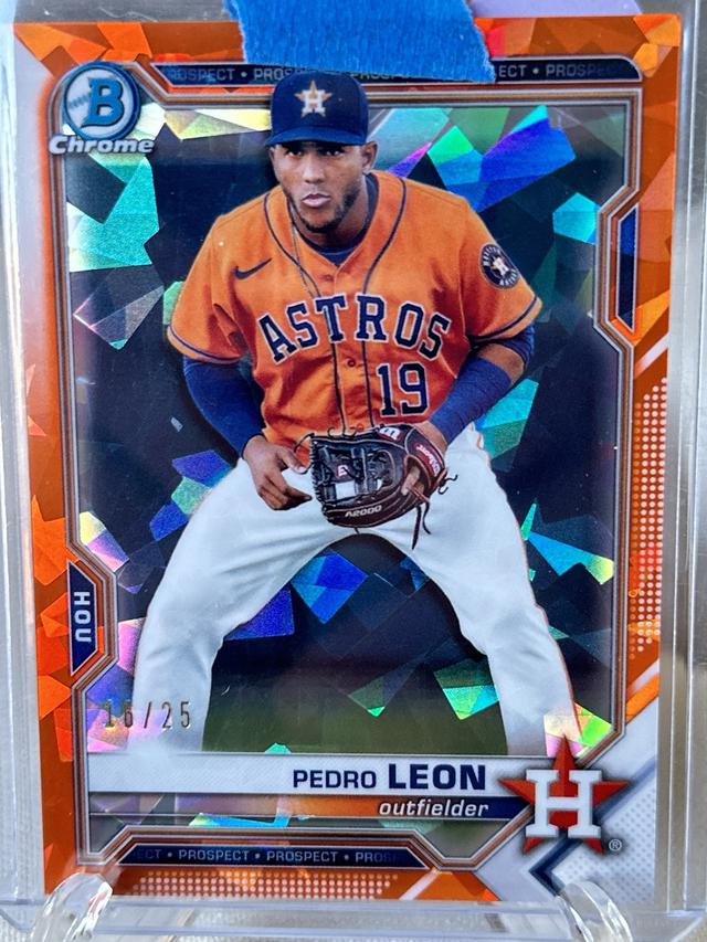 2021 Bowman Draft Sapphire Pedro Leon Orange /25 #BDC-92