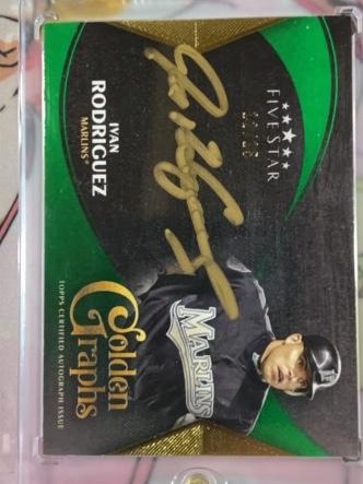 2024 Topps Five Star Ivan Rodriguez Golden Graphs #GG-IR