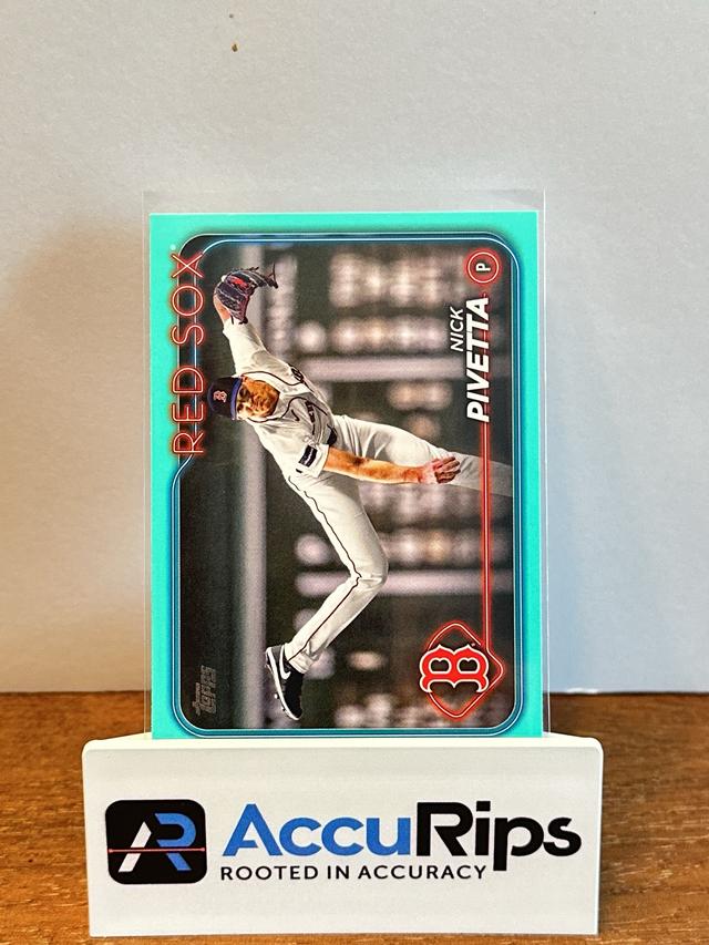 2024 Topps Series 1 Nick Pivetta BASE CARD SET Aqua #17